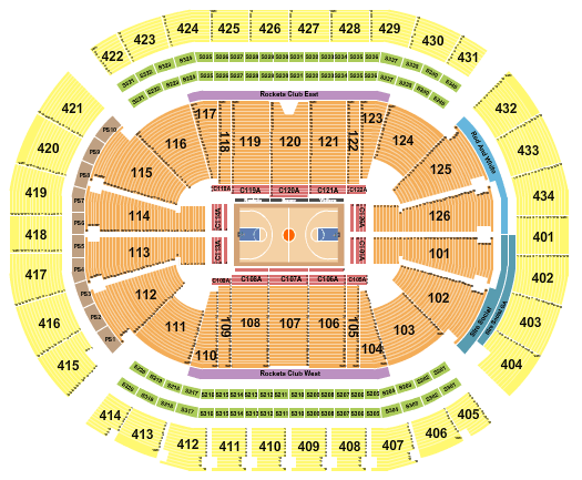 Toyota Center Utah Jazz Seating Chart
